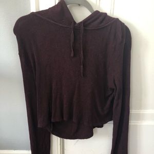 Brandy Melville maroon hoodie